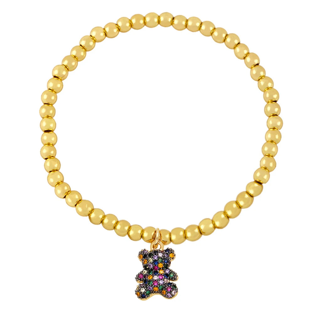 Bracelet Ours en peluche - Multicolore